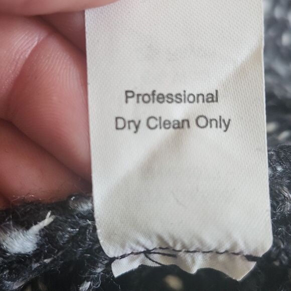 CAbi Style #686, Tweed Black White Gray, 2-Button Blazer Jacket, M - Picture 8 of 8